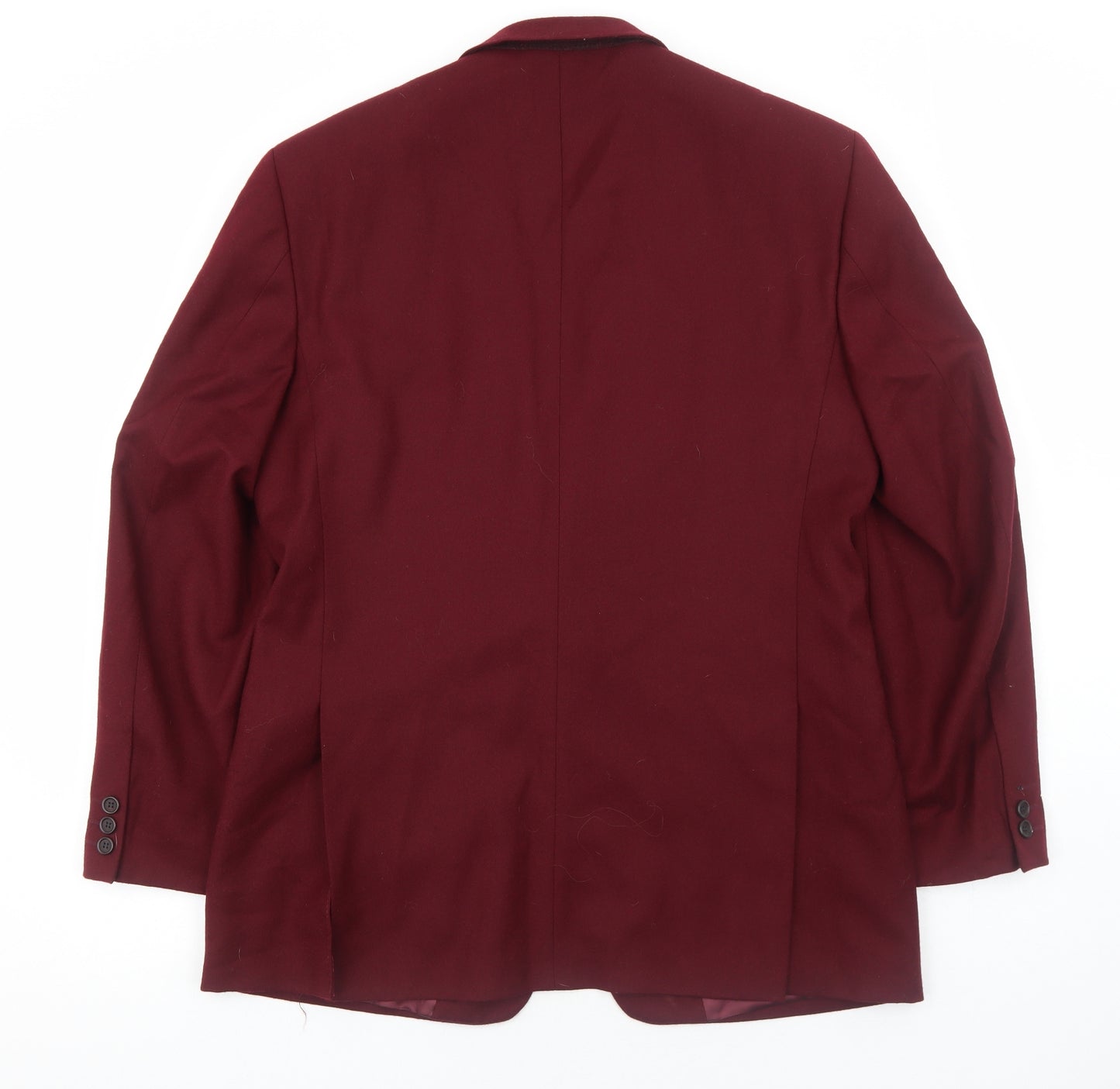 Brook Taverner Mens Red Polyester Jacket Suit Jacket Size 44 Regular