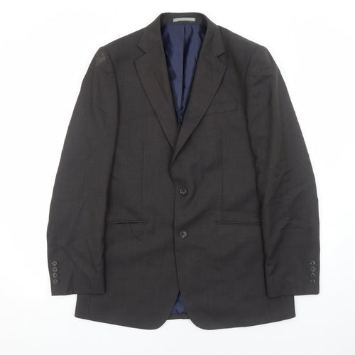 Marks and Spencer Mens Grey Wool Jacket Suit Jacket Size 38 Regular
