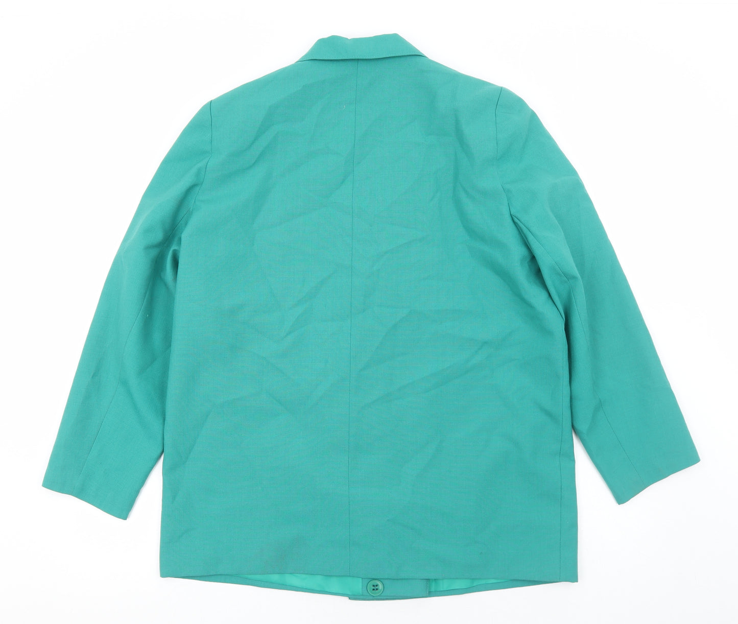 Belvoir Connections Womens Green Jacket Blazer Size L Button