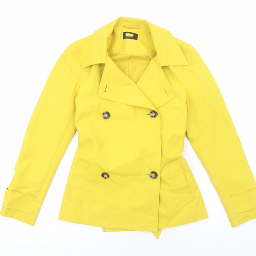 Marks and Spencer Womens Yellow Jacket Size 6 Button
