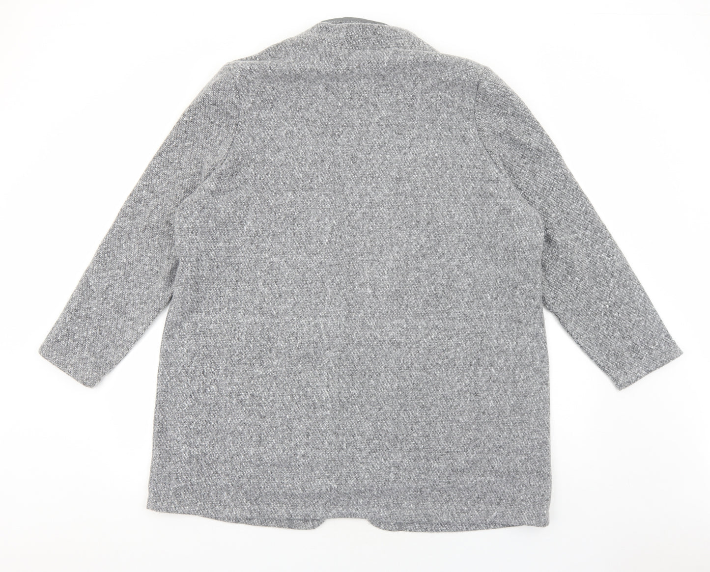 Marks and Spencer Womens Grey Overcoat Blazer Size L