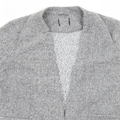 Marks and Spencer Womens Grey Overcoat Blazer Size L