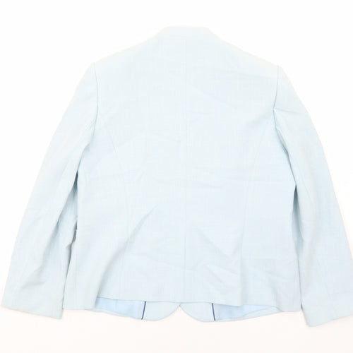 Eastex Womens Blue Jacket Blazer Size 14 Button