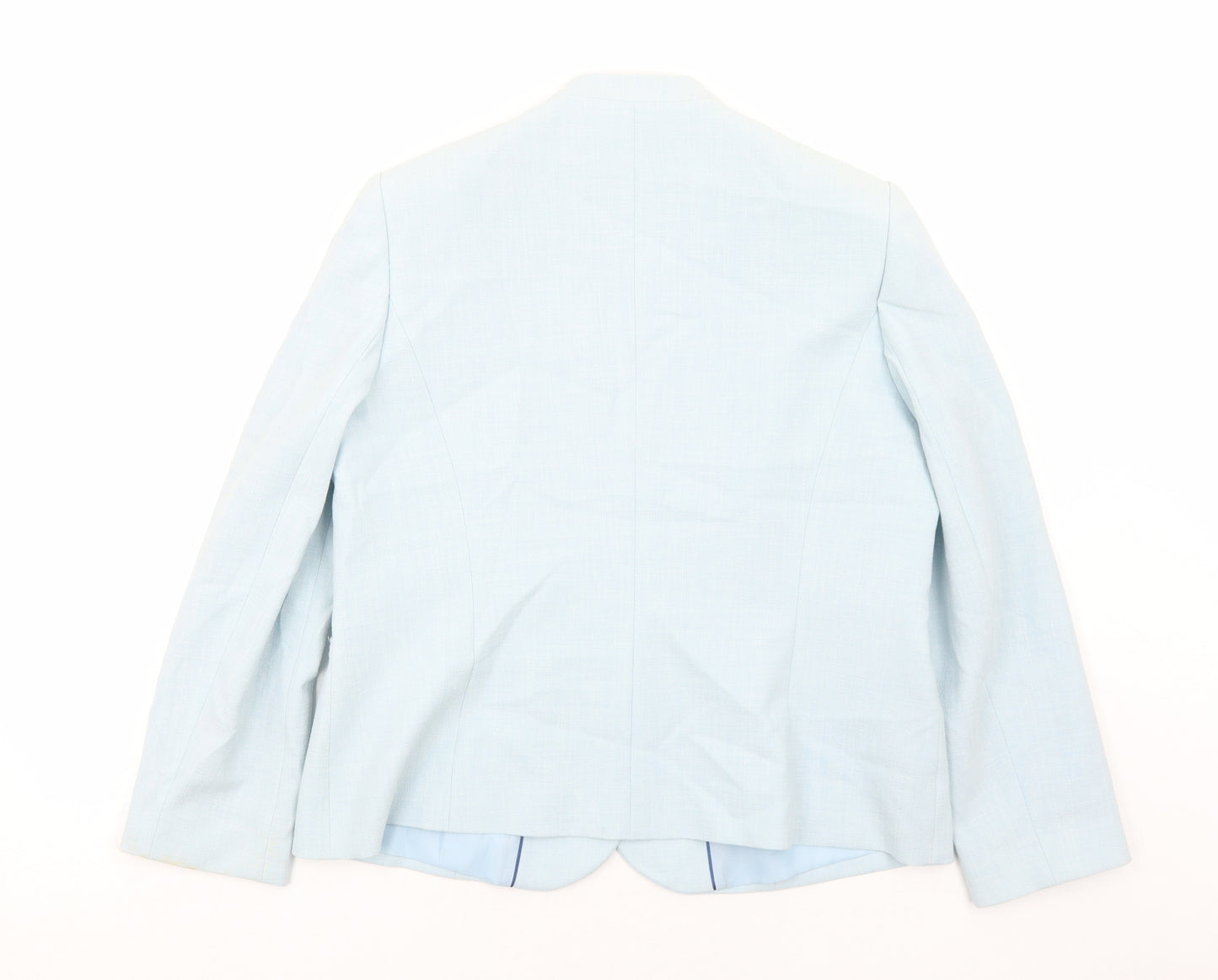 Eastex Womens Blue Jacket Blazer Size 14 Button