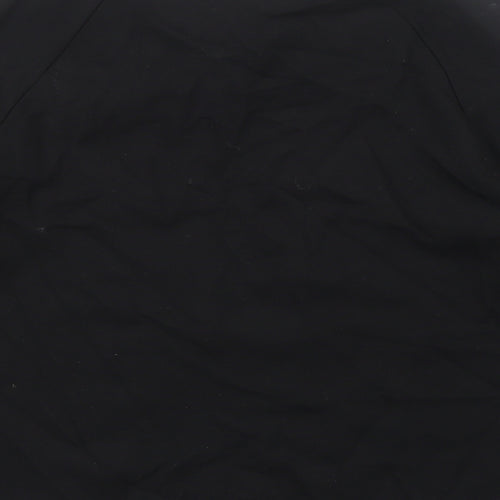 Seraphine Womens Black Viscose Basic T-Shirt Size 6 Scoop Neck