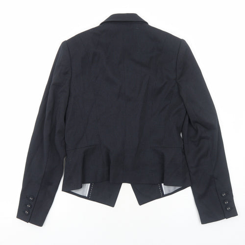 Marks and Spencer Womens Blue Polyester Jacket Blazer Size 10