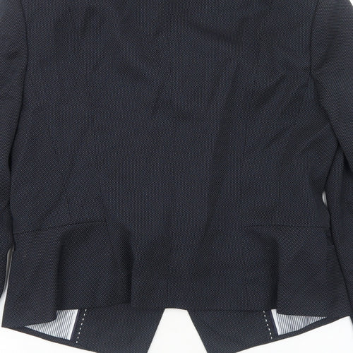 Marks and Spencer Womens Blue Polyester Jacket Blazer Size 10