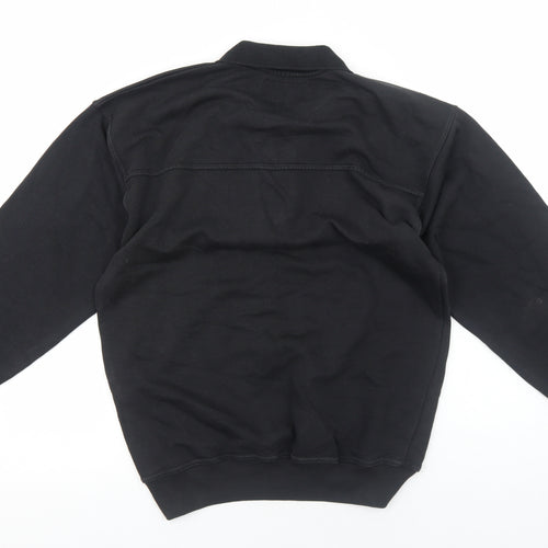 Hi-Tec Mens Black Cotton Pullover Sweatshirt Size S - Polo