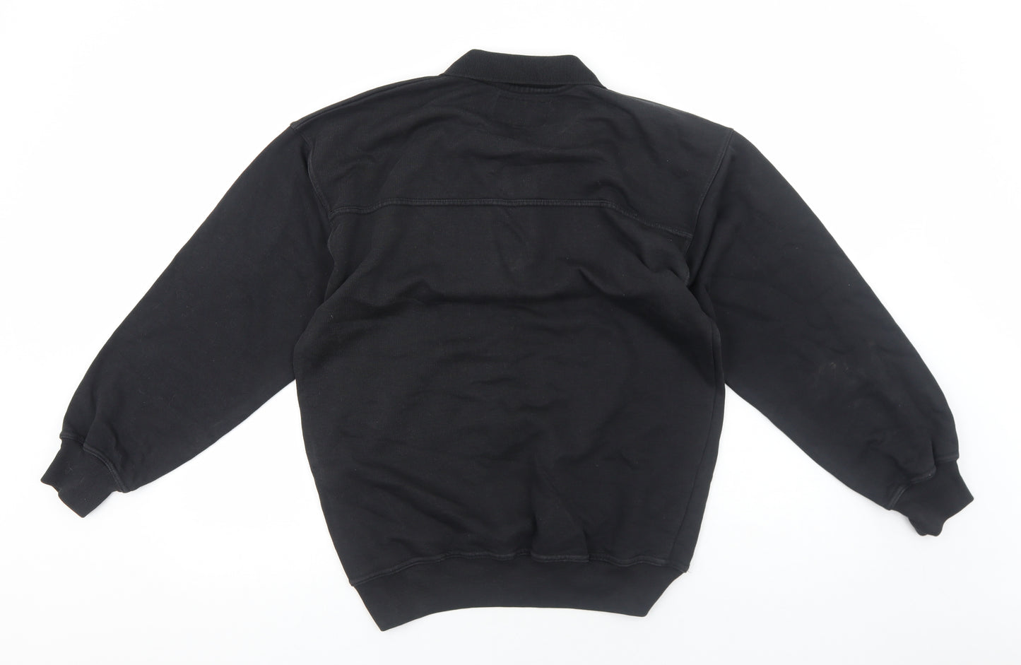 Hi-Tec Mens Black Cotton Pullover Sweatshirt Size S - Polo