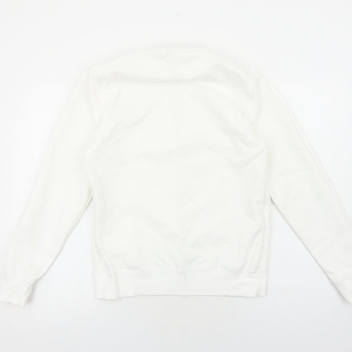 All We Do is Womens White Animal Print Polyester Pullover Sweatshirt Size XS Pullover - Leopard Pattern Christmas Tree