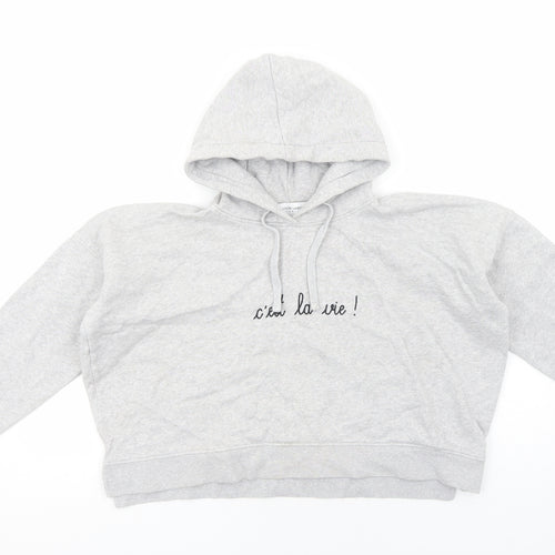 Maison Labiche Womens Grey Cotton Pullover Hoodie Size S Pullover - C'est La Vie