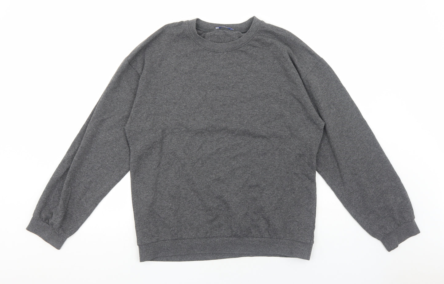 Jetty Womens Grey Cotton Pullover Sweatshirt Size M Pullover