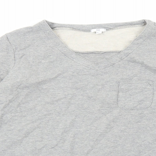 La Redoute Womens Grey Cotton Pullover Sweatshirt Size 10 Pullover