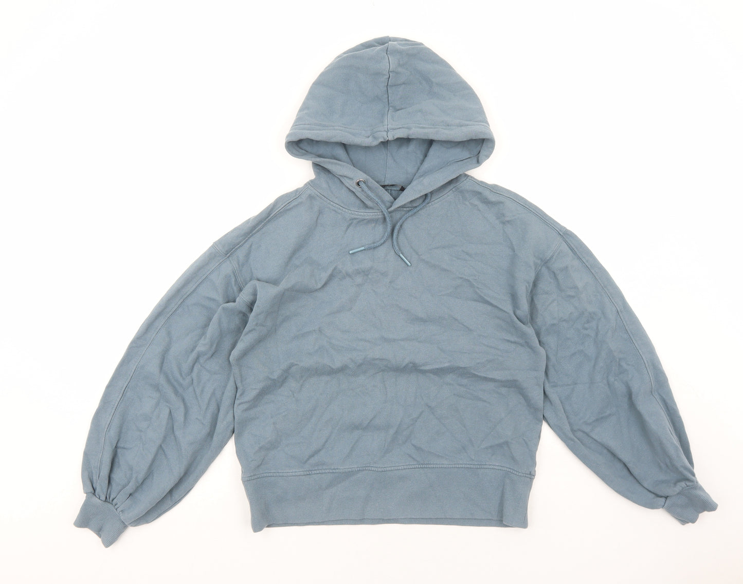 George Womens Blue Cotton Pullover Hoodie Size S Pullover