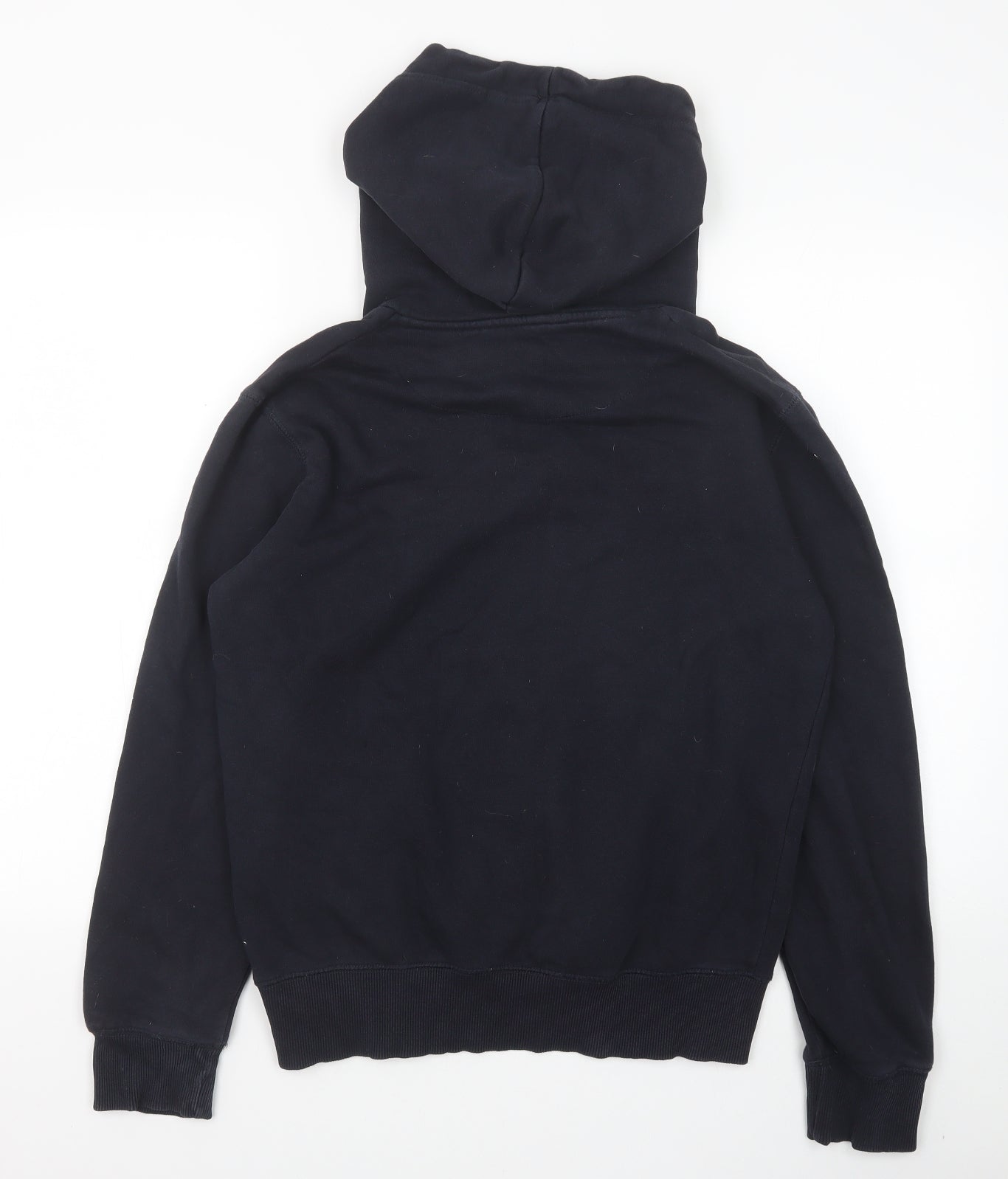 French Connection Womens Black Cotton Pullover Hoodie Size S Pullover