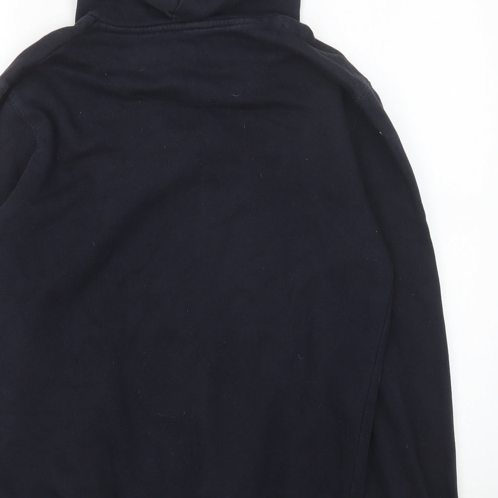 French Connection Womens Black Cotton Pullover Hoodie Size S Pullover