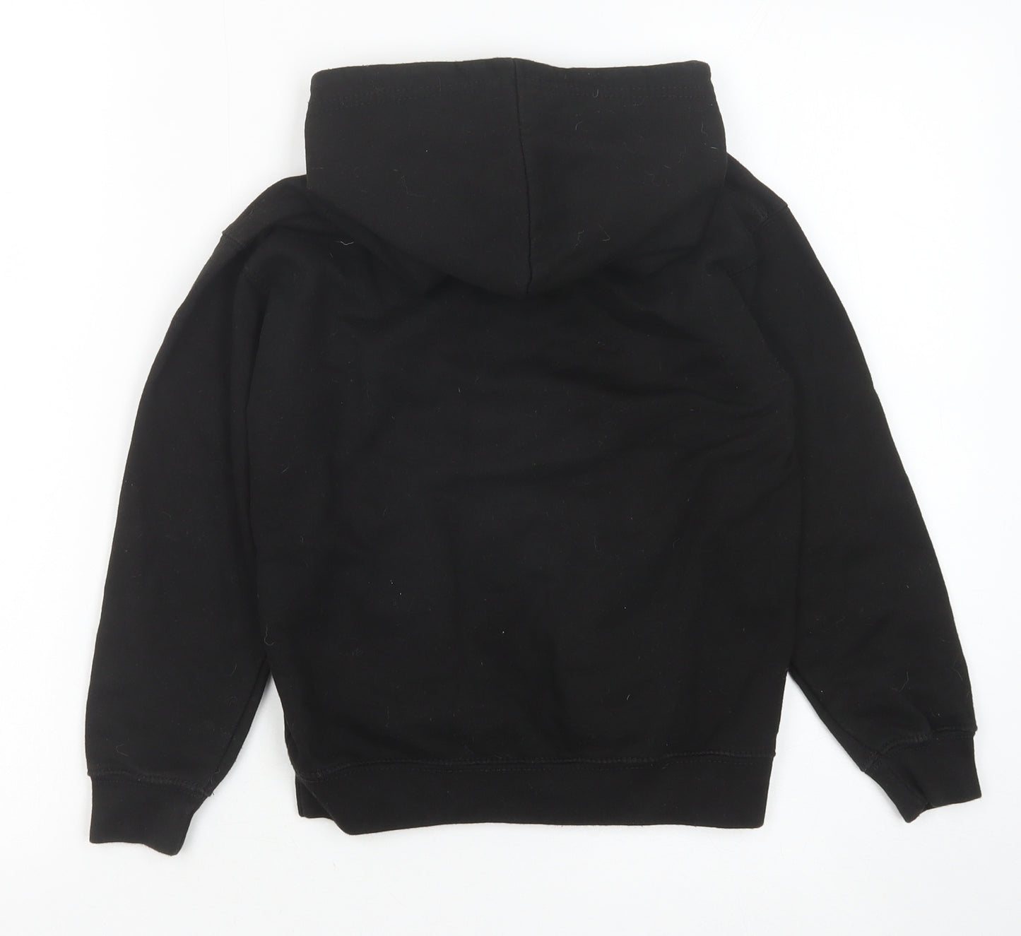 Just Hoods Boys Black Cotton Pullover Hoodie Size 7-8 Years Pullover - Eat Play Dance