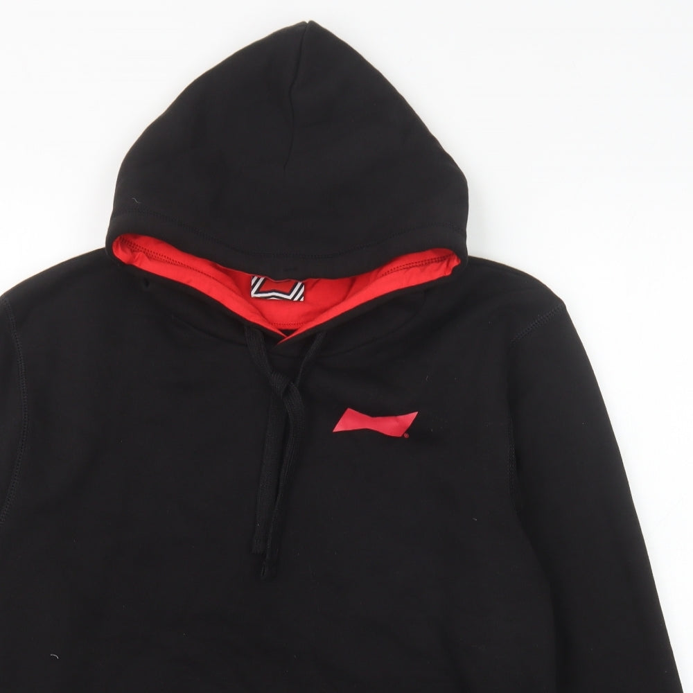 Preworn Mens Black Cotton Pullover Hoodie Size M - Be a King