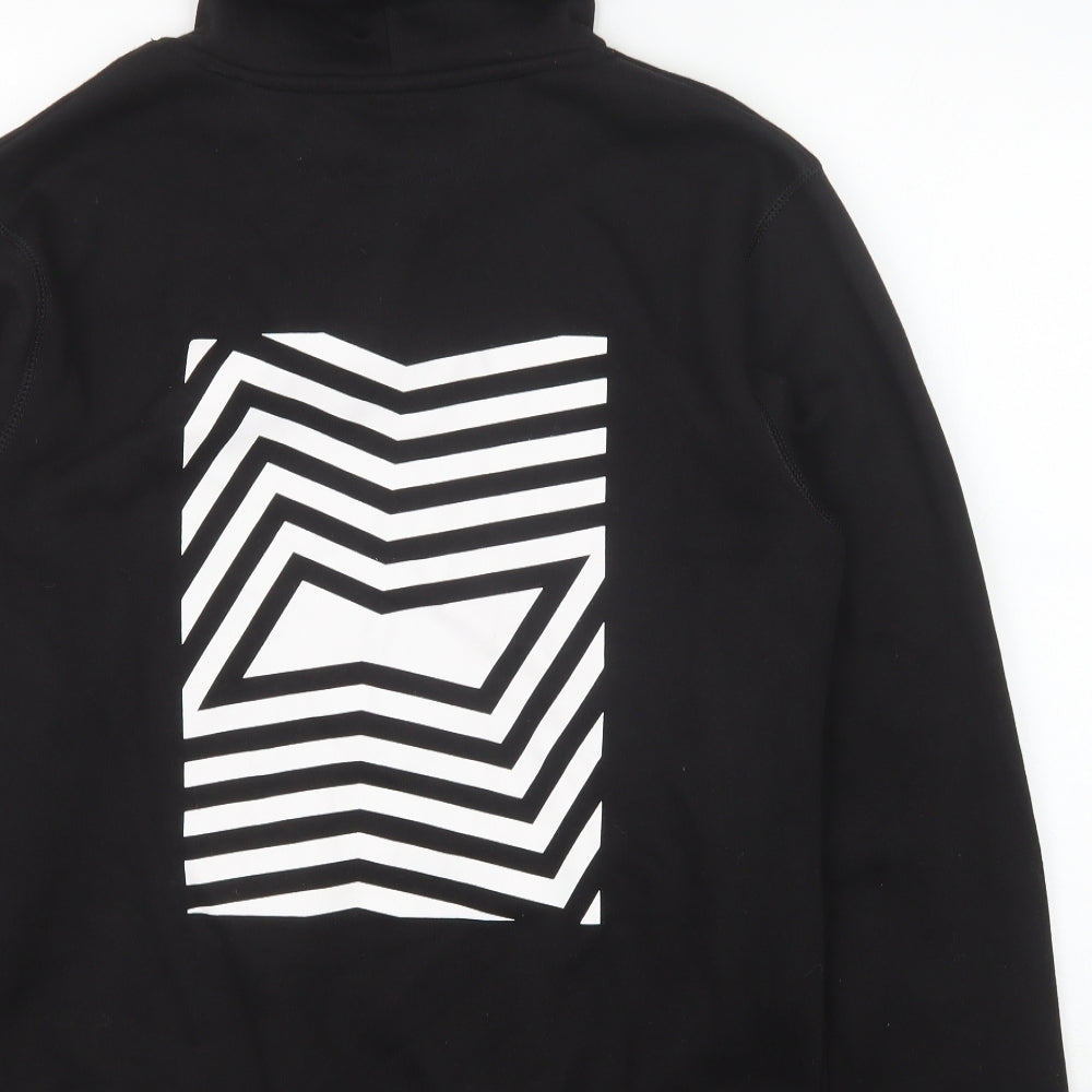 Preworn Mens Black Cotton Pullover Hoodie Size M - Be a King