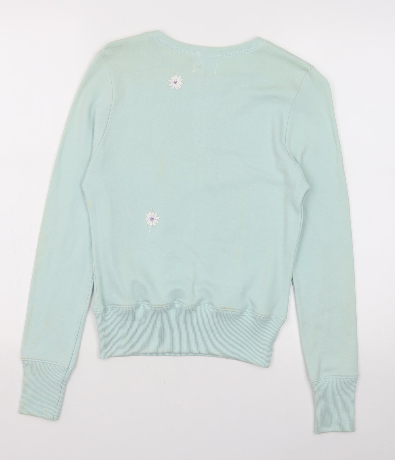 20 Four 7 Girls Green Geometric 100% Cotton Pullover Sweatshirt Size 12 Years Pullover