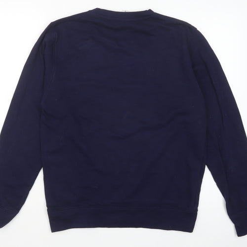 Preworn Womens Blue Cotton Pullover Sweatshirt Size S Pullover - Reach for the Stars