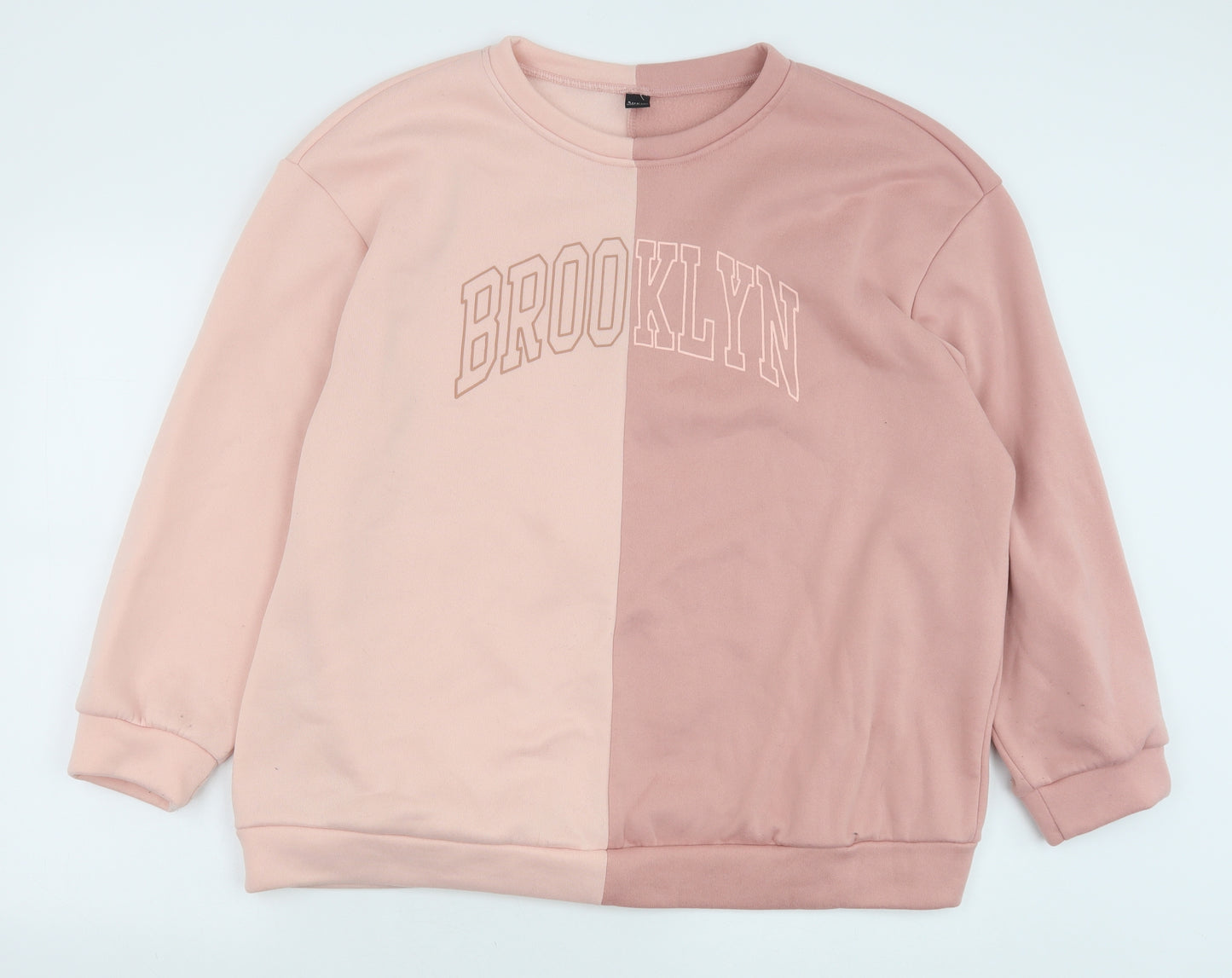 SheIn Womens Pink Polyester Pullover Sweatshirt Size 3XL Pullover - Brooklyn
