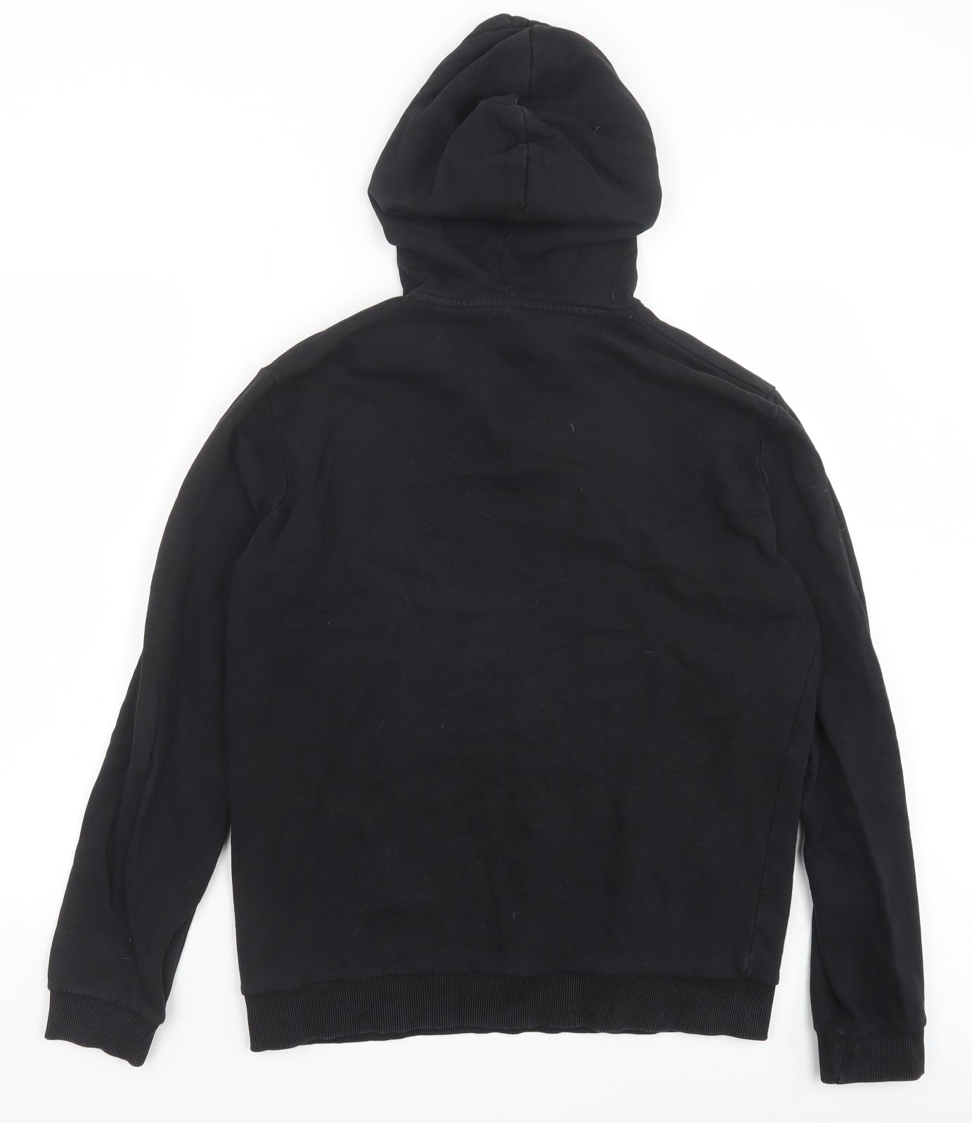 ASOS Womens Black Cotton Pullover Hoodie Size M Pullover
