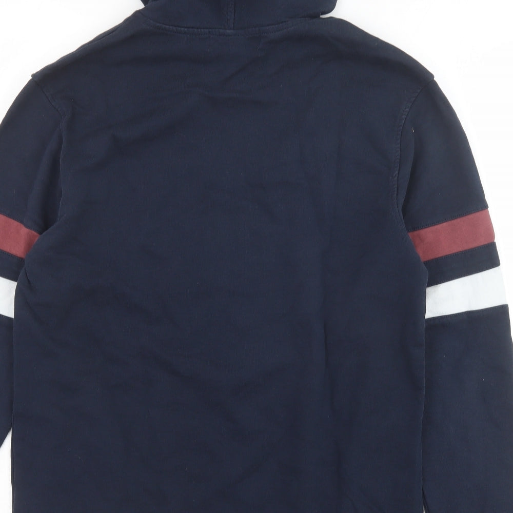 H&M Mens Blue Cotton Pullover Hoodie Size M