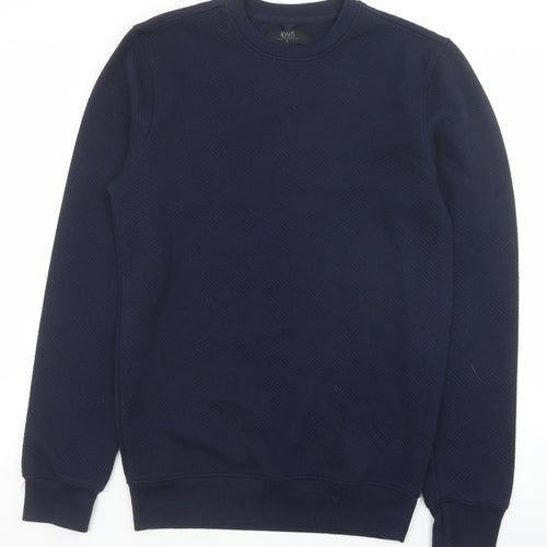 Matalan Mens Blue Cotton Pullover Sweatshirt Size S
