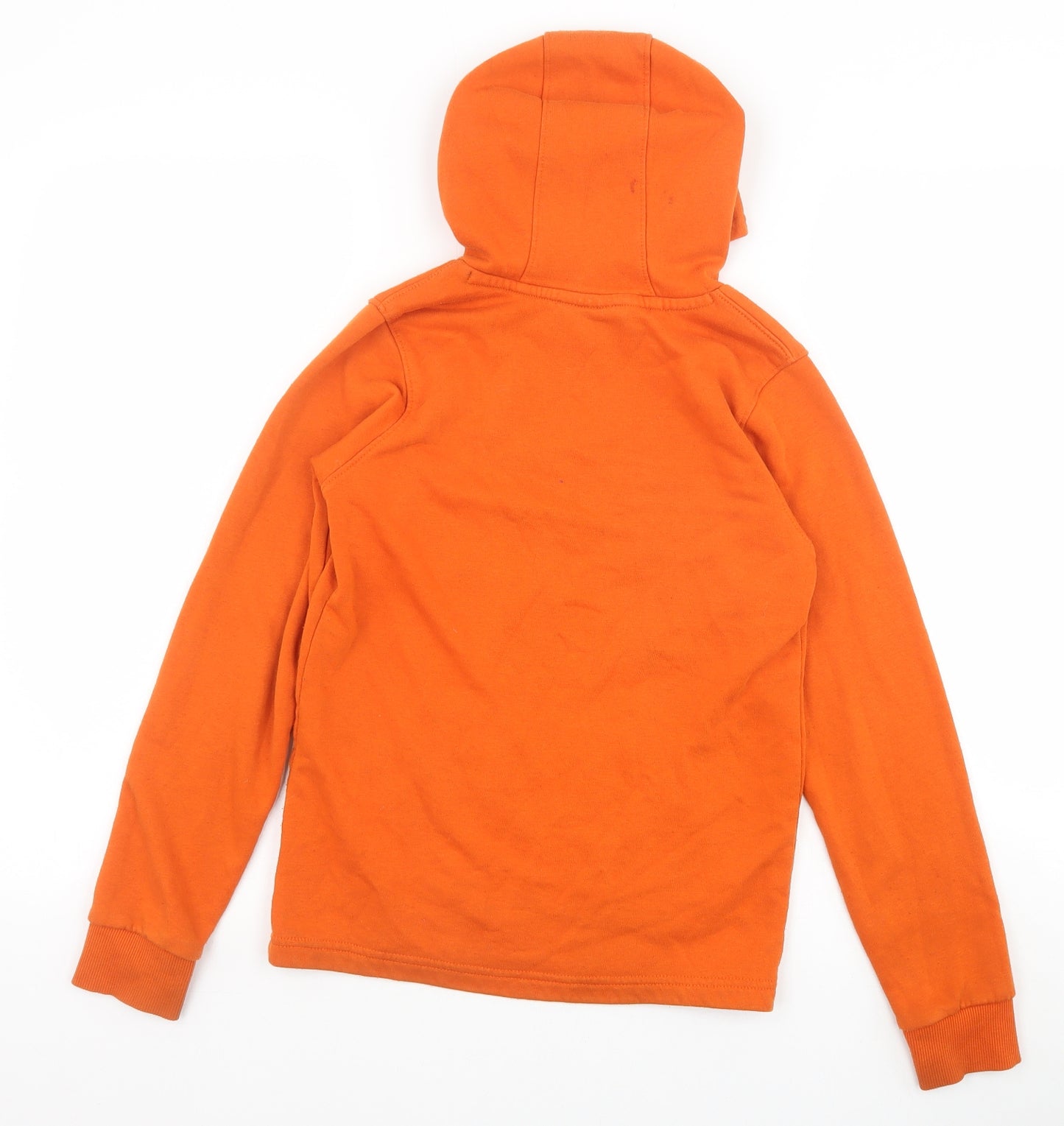 Mountain Warehouse Boys Orange Cotton Pullover Hoodie Size 11-12 Years Pullover - Wolf