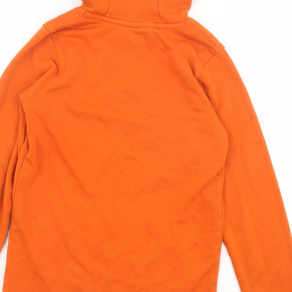 Mountain Warehouse Boys Orange Cotton Pullover Hoodie Size 11-12 Years Pullover - Wolf