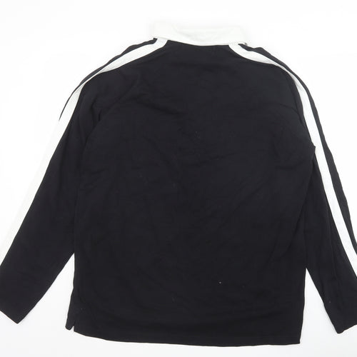 Kariban Mens Black Cotton Button-Up Size 2XL Collared Button