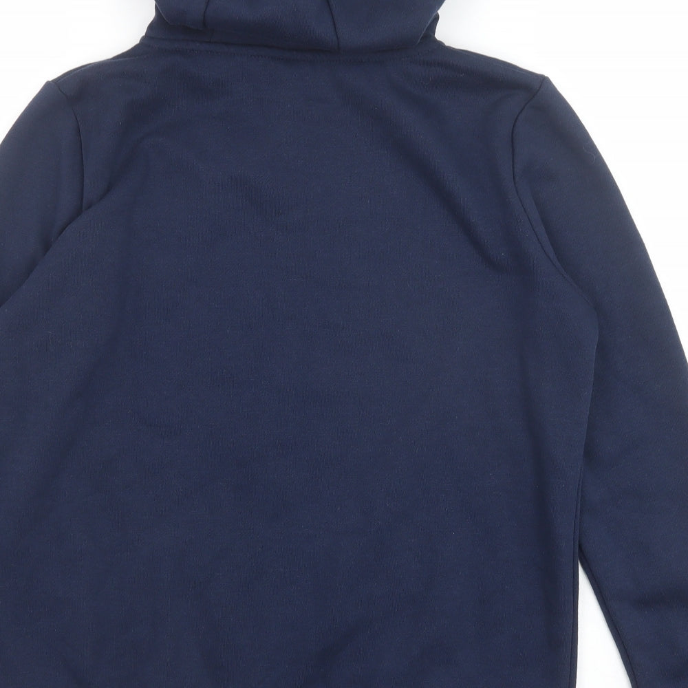 Euro Womens Blue Polyester Full Zip Hoodie Size 8 Zip - England Womans Football 2022