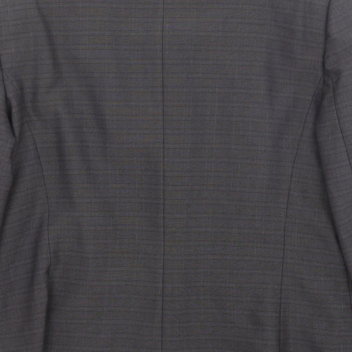 Klass Womens Grey Polyester Jacket Blazer Size 14