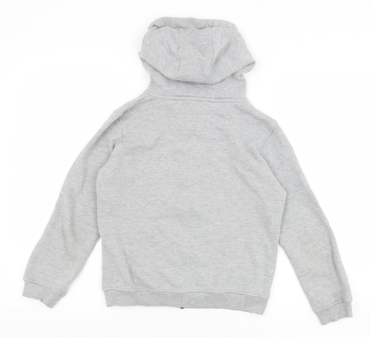 Primark Boys Grey Cotton Full Zip Hoodie Size 10-11 Years Zip