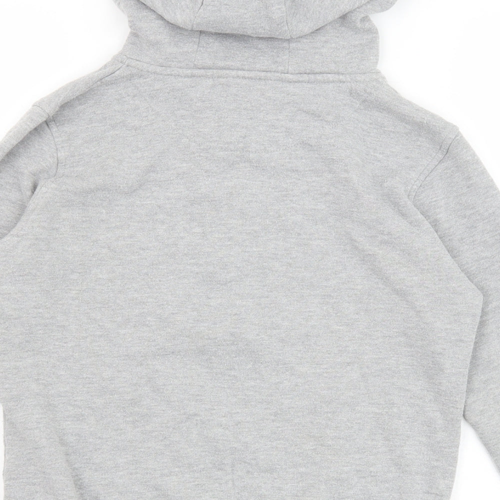 Primark Boys Grey Cotton Full Zip Hoodie Size 10-11 Years Zip