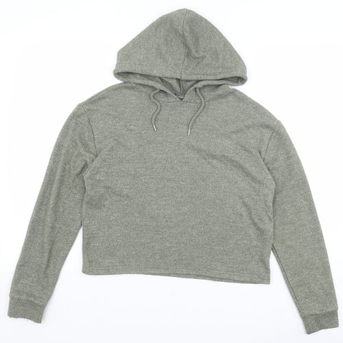 Primark Womens Green Viscose Pullover Hoodie Size XS Pullover