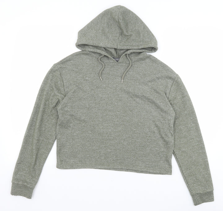 Primark Womens Green Viscose Pullover Hoodie Size XS Pullover