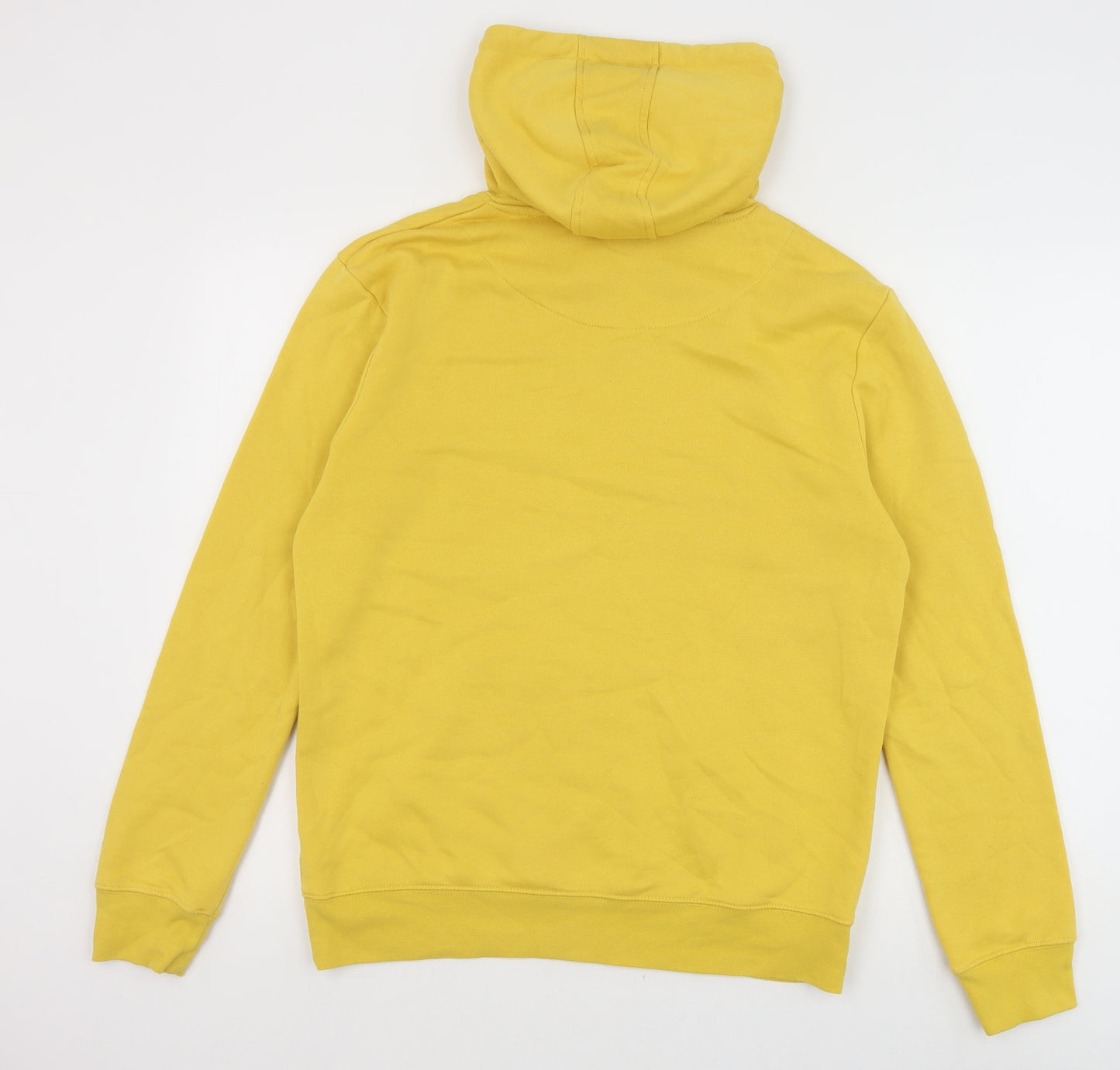 Primark Mens Yellow Cotton Pullover Hoodie Size M