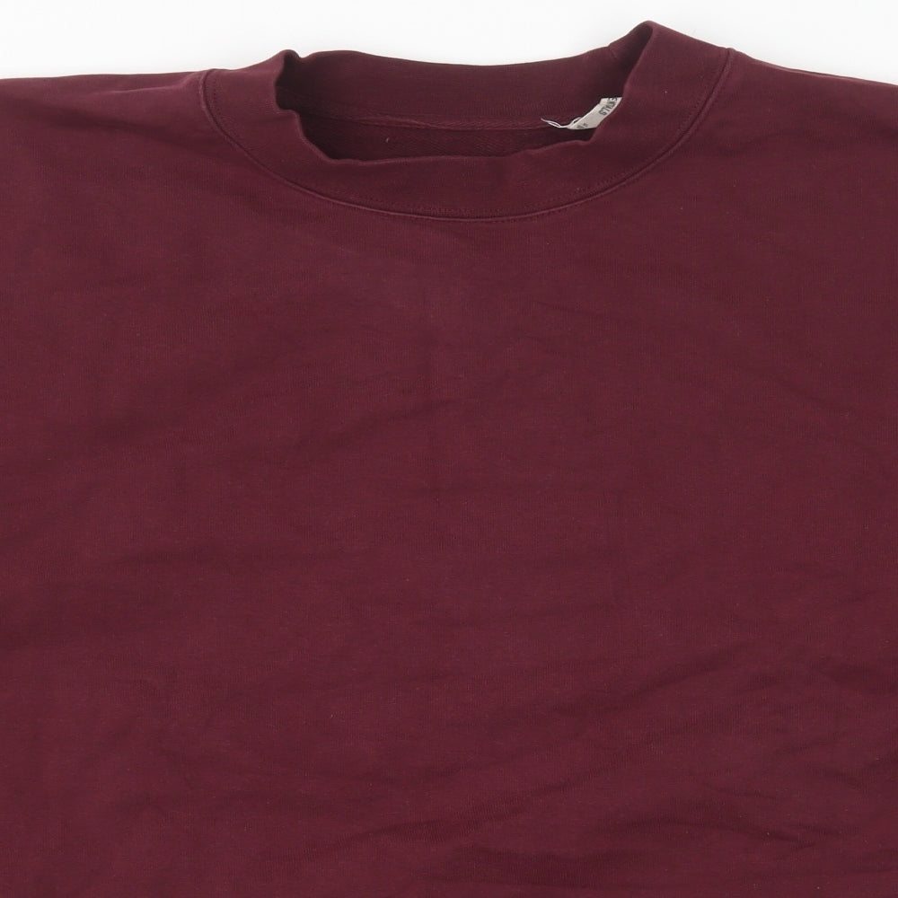 Fear of God Mens Red Cotton Pullover Sweatshirt Size XL - Essentials