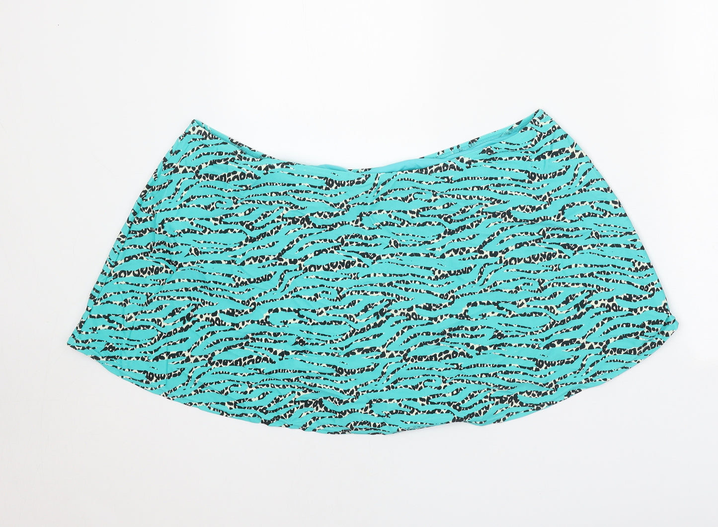 JD Williams Womens Blue Geometric Nylon Cover Up Size 20 - Skirt