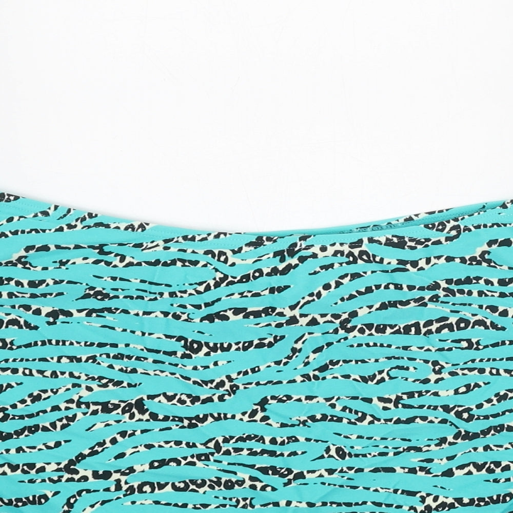 JD Williams Womens Blue Geometric Nylon Cover Up Size 20 - Skirt