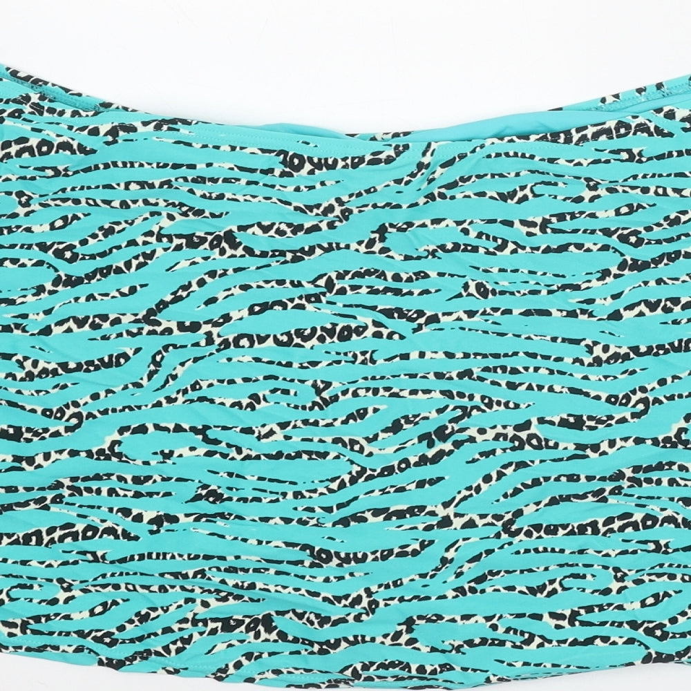 JD Williams Womens Blue Geometric Nylon Cover Up Size 20 - Skirt