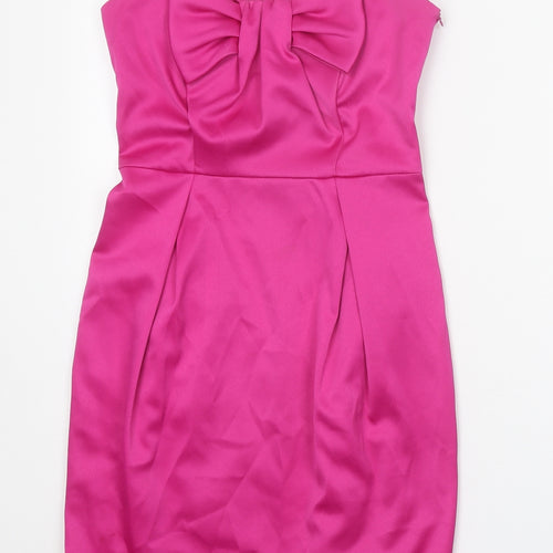 F&F Womens Pink Polyester Ball Gown Size 8 Sweetheart Pullover