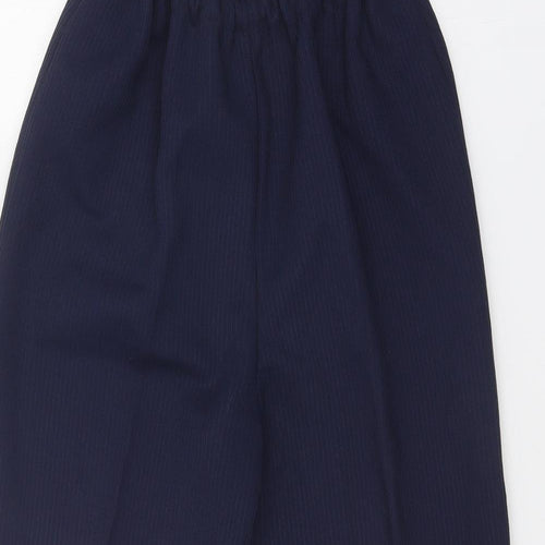 Preworn Womens Blue Polyester Trousers Size 14 Regular