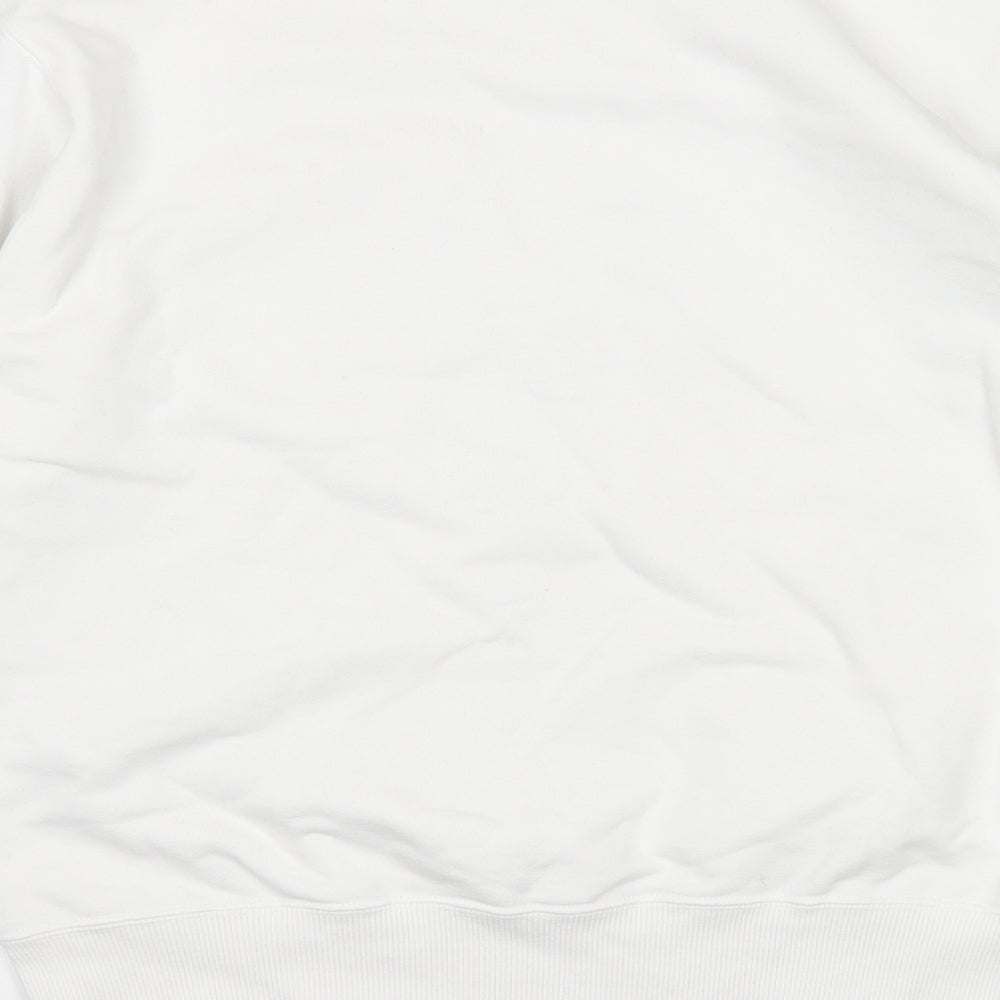 Champion Womens White Cotton Pullover Sweatshirt Size M Pullover