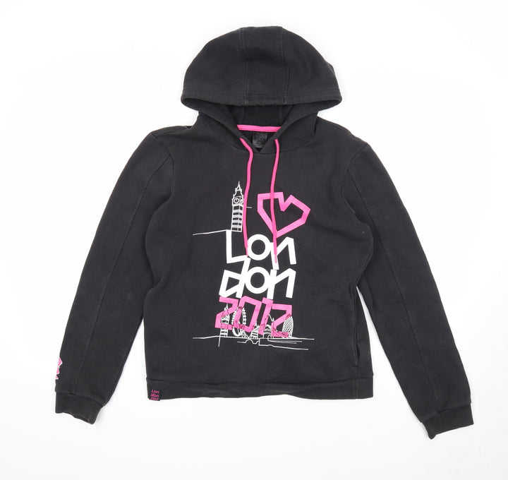 Preworn Womens Grey Cotton Pullover Hoodie Size 10 Pullover - London 2012