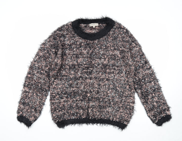 Marks and Spencer Womens Multicoloured Round Neck Acrylic Pullover Jumper Size 16