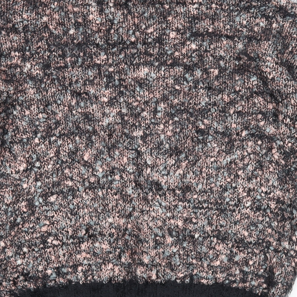 Marks and Spencer Womens Multicoloured Round Neck Acrylic Pullover Jumper Size 16