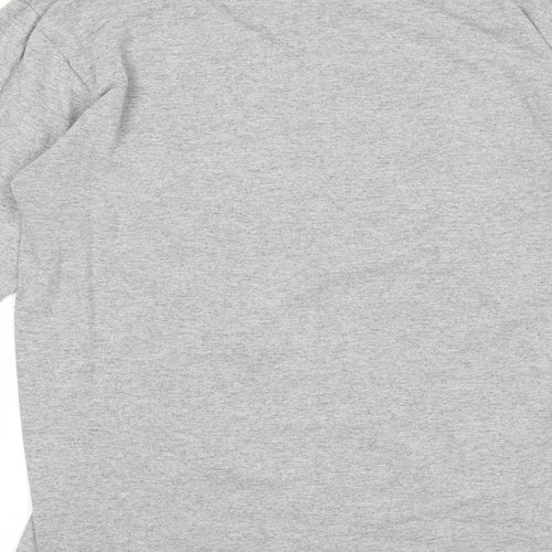 JERZEES Mens Grey Polyester Pullover Sweatshirt Size S - Trojans Volleyball